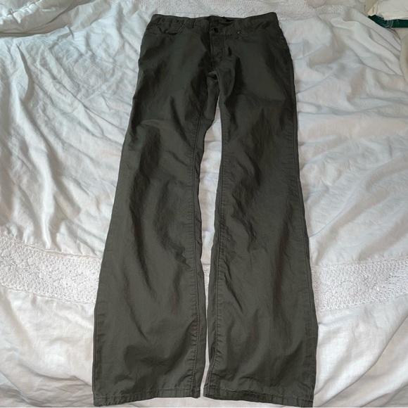 John Varvatos Sz 30 Men's Washed Army Green Soil Bowery Slim Straight Jeans - Picture 3 of 7